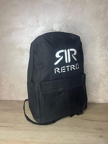 bagi rucni rad: Ruksaci – crni, sa brendiranim printom (Calvin Klein, Nike, adidas) - — 9
