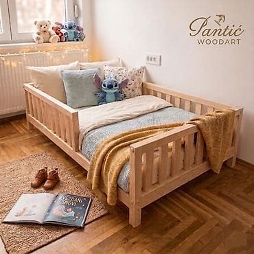 pumpica za izmuzavanje: Dečiji krevet ✨️ - Materijal: borovina-jelovina — 1