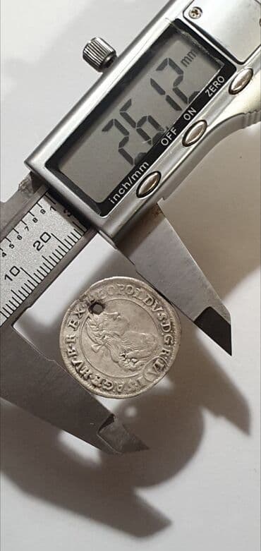Numizmatika i filatelija: ☆ LEOPOLID I the Hogmouth Hungary King 1672 Silver Coin VI Kreuzer — 6