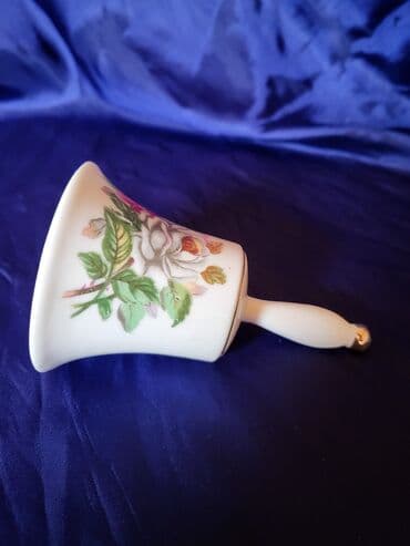 new tekstil: Zvono novo,vintaz porcelansko. Zvono bez ostecenja,pozlata ocuvana — 6