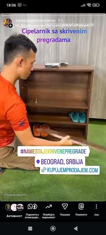 dexy co komode za bebe: -Cipelarnik sa skrivenim pregradama se se moze izraditi od materijala — 9