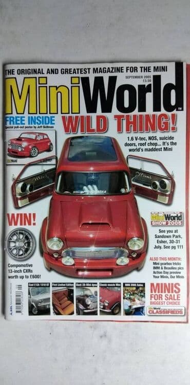 test iz engleskog za 3 razred: Časopis Mini World br.8 i 9.2005. god.Cena za kom — 2