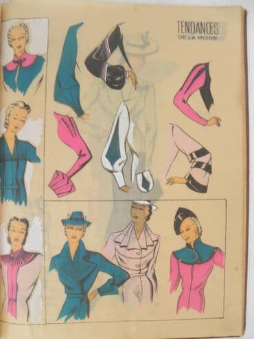 najlepse bajke za decu: Knjiga:Tendances de la mode, 1939. god. Knjiga o modi,sa slikama — 2