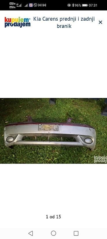 Kia Carens – prednji i zadnji branik - Komplet branika za Kia Carens