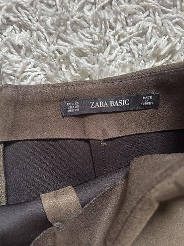 zara sive pantalone: Zara suknja/sorts XS — 3