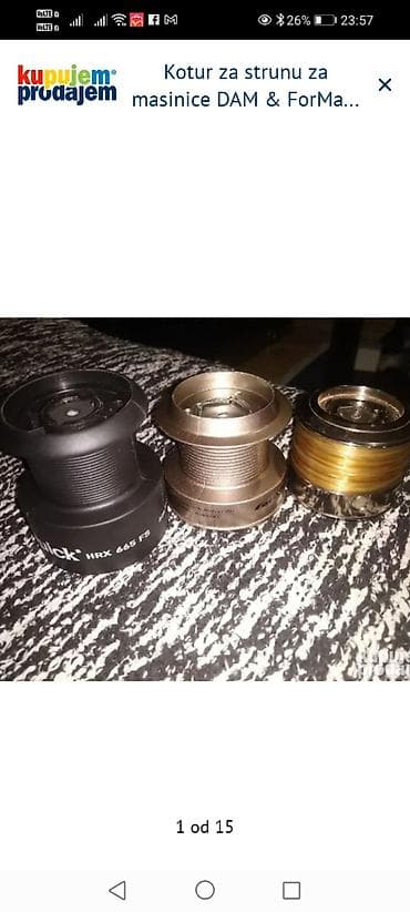 legendarni automobili svi modeli: Rezervni koturovi (špulne) za mašinice za pecanje - Modeli/oznake — 1