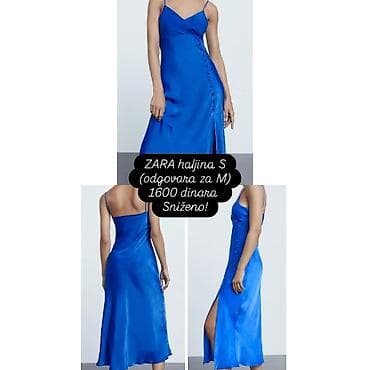 ZARA haljina – veličina S (odgovara za M). Satenski midi model u na lalafo.rs ZARA haljina – veličina S (odgovara za M). Satenski midi model u