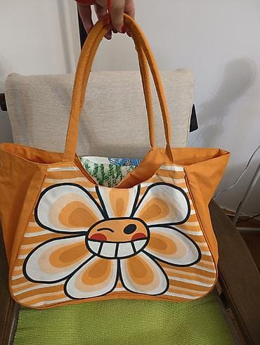 Torba za plažu, dimezije 53x41x28 cm, visina ručke 34 cm