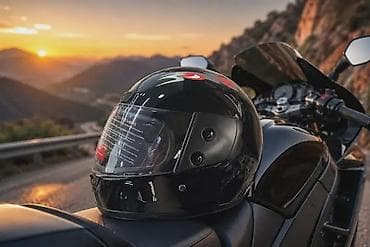 auto delovi bata: Integralna moto kaciga SAFE Helmet – crna, sjajna - Tip: integralna — 1