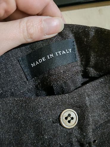 dig pantalone velicina: Ženske elegantne pantalone – Made in Italy - Tamno sive/ugljen — 2