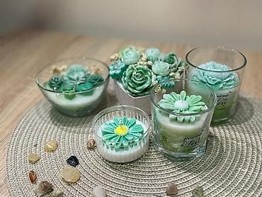 Sve za vikendicu i baštu: ✨ Ručno rađene sveće od 100% prirodnog sojinog voska 🕯️ Unikatne — 6