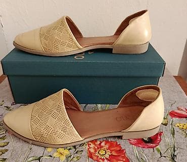 crocs papuce deichmann: Bueno kožne žute d`Orsay cipele baletanke br. 39.Na prodaju prelepe — 1
