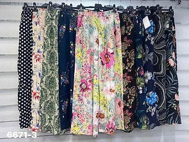 pantalone tri četvrt: Pantalone za punije – širokog kroja sa elastičnim pojasom i džepovima — 7