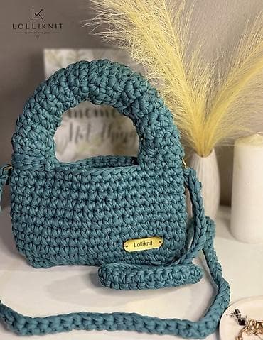 zimska traka za kosu: Ručno pletena torba Lolliknit – elegantan i praktičan dodatak od — 1