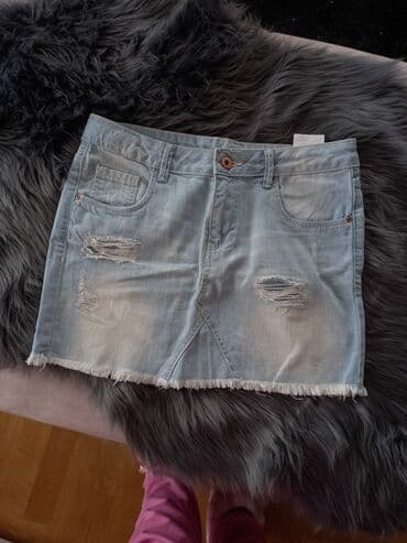 pantalone sa perjem: Mini, bоја - Svetloplava — 1