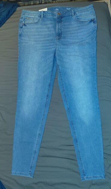 crop top c a: Teksas, Visok struk, Skinny — 1