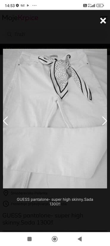 30, Pamuk, Visok struk, Skinny