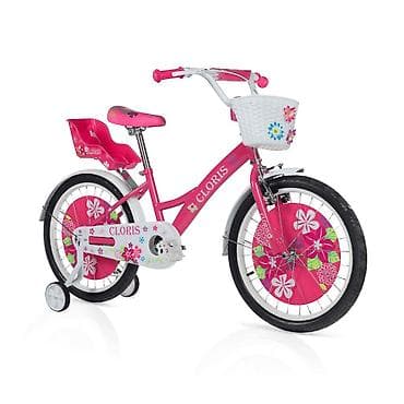 Dečiji bicikli: Dečija bicikla 16'' Cloris – SM-1 Roze bicikl sa cvetnim motivima i — 2