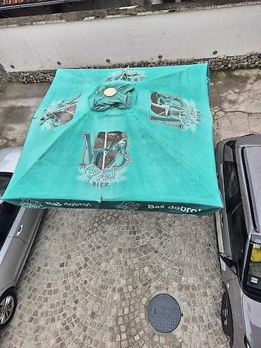 Garden tools and equipment: Veliki ugostiteljski baštenski suncobran - Dimenzije: 5 m (kvadratni — 3