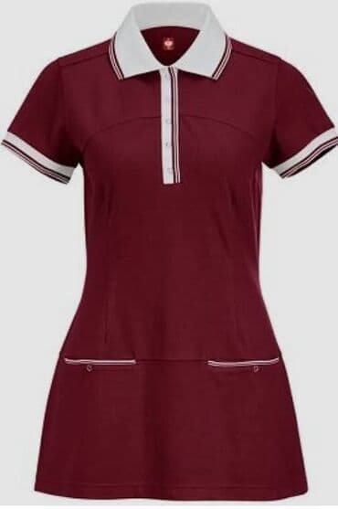 haljine afrodita: 2XL (EU 44), color - Burgundy, Short sleeves — 1