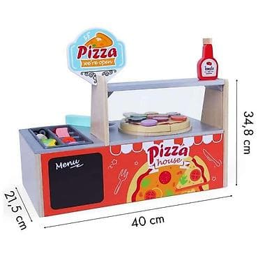 kuhinje za decu kidcraft: DRVENA PEĆNICA ZA PIZZU – ECO TOYS Šifra proizvoda: Komplet drvene — 7