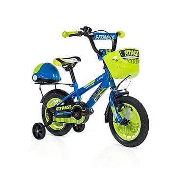 puzzle sa slikom po zelji: Dečija bicikla 12'' Fitness plavo-zelena – šifra proizvoda: SM-1 — 3