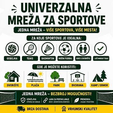 kaciga za trotinet: Akcija! Mreža za Odbojku, Tenis, Badminton i Nožni Fudbal Prodajem — 3