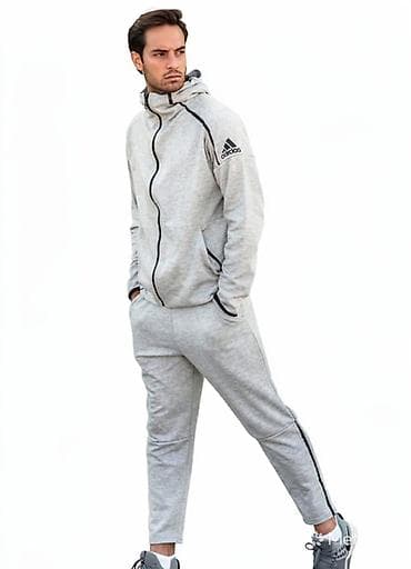 doca novi sad: Trenerka Adidas, bоја - Siva — 1