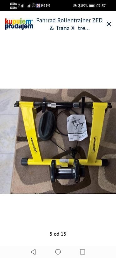 sat na navijanje: ZED Fahrrad Rollentrainer + TranzX trenažer za bicikl - Trenažer za — 4