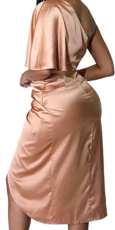 torba za pijacu na točkiće: L (EU 40), color - Beige, Evening, Long sleeves — 3