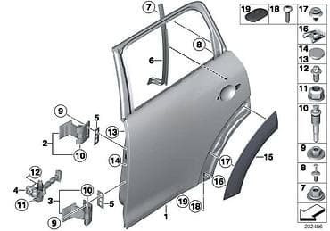 crevo za brisace: RUB VRATA ZL ZA MINI COOPER, ONE | mini Cooper one rub na vratima — 4