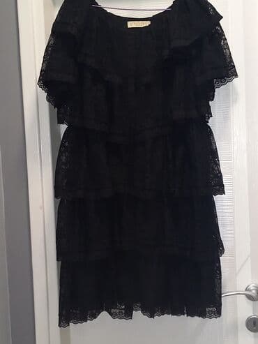 balasevic haljine svecane: L, color - Black, Evening, Short sleeves — 4