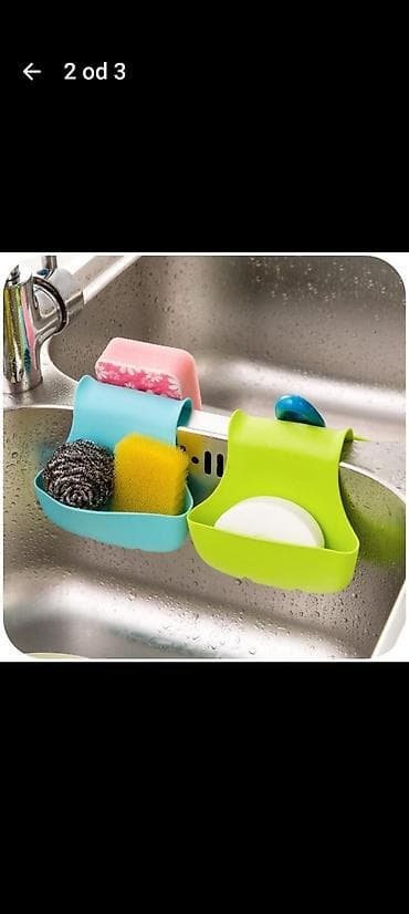 All for country house and garden: Višenamenska silikonska korpica za sudoperu - Praktičan držač za — 2