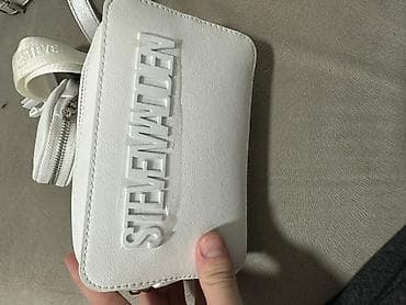 mona teksas torba: Steve Madden bela torbica/struk torba sa mini novčanikom - Model — 4