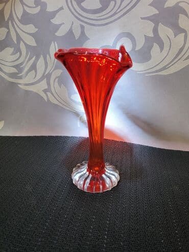 swarovski kristali cena: Vaza murano duvano staklo iz 70ih. Vaza je perfektna sve na njoj — 3
