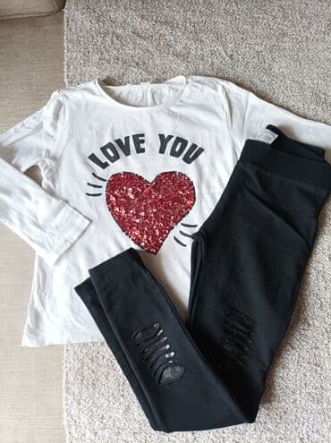 Komplet: Helanke, Majica, 110-116