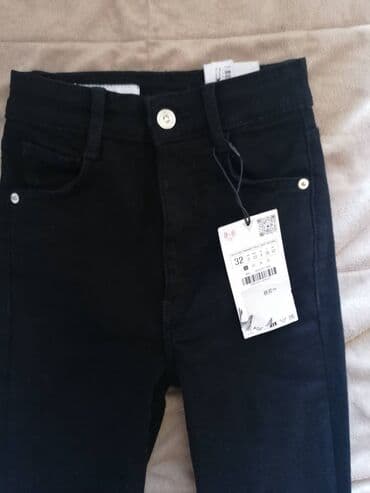 nike tech fleece m: Farmerke zara skinny sculpt nove, imaju elastina visok struk, sive i — 4