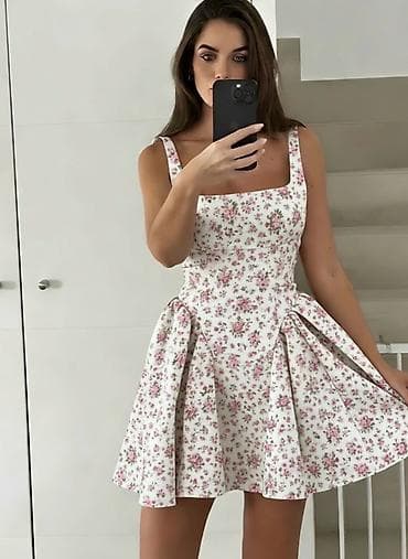 balextra haljine: 🍒Mini haljine sa širokom suknjom i cvetnim/voćnim printom
✅2800 din — 10