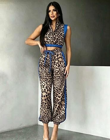 komplet za starije zene: Damski komplet – prsluk top i pantalone sa animal printom
1900 din — 3