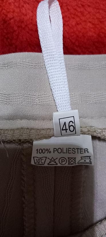 tommy hilfiger d: Elegantne ženske pantalone – bež/ svetlosiva nijansa sa diskretnim — 2