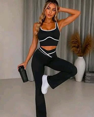 tommy hilfiger d: Ženski komplet za trening – top i pantalone sa visokim strukom - — 7