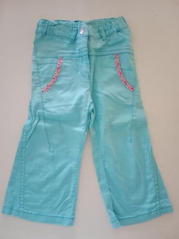 zara pantalone visoki struk: Flared trousers, 80, color - Light blue — 1