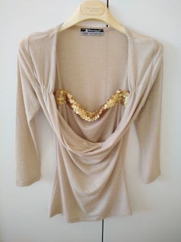 bluze c a: Rinascimento, S (EU 36), Polyester, Single-colored, color - Gold — 1
