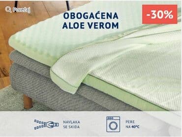 lazy bag za plazu: DORMEO PROSTIRKA 70x190 cm NATURE'S ALOE VERA 4 CM II NOVO! — 8