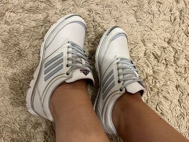 c a papuce: Adidas, 38, color - White — 2