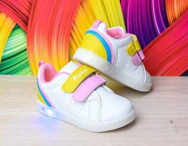 minecraft stvari za decu: Lagane svetleće patike od eko kože, lake za održavanje. Čičak se — 2