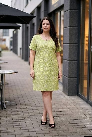 haljina boje šampanjca: Haljine 100 % pamuk uni vel Poluobim 56 do 60 cm Duzina haljine 100 — 4