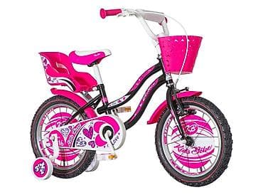 ranac na tockice: Bicikl kids Visitor Heart 16" (crno‑roze) Šifra proizvoda: 116 EAN — 2
