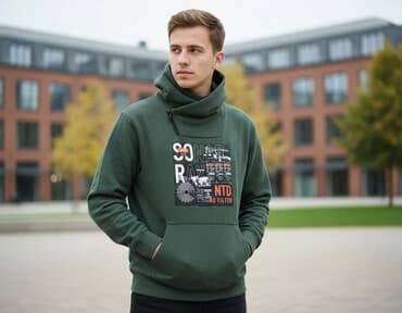 muške jakne za proleće: Muski duks M — 1