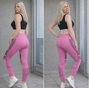 Ženske sportske helanke – visoki struk, kompresioni kroj - Boja